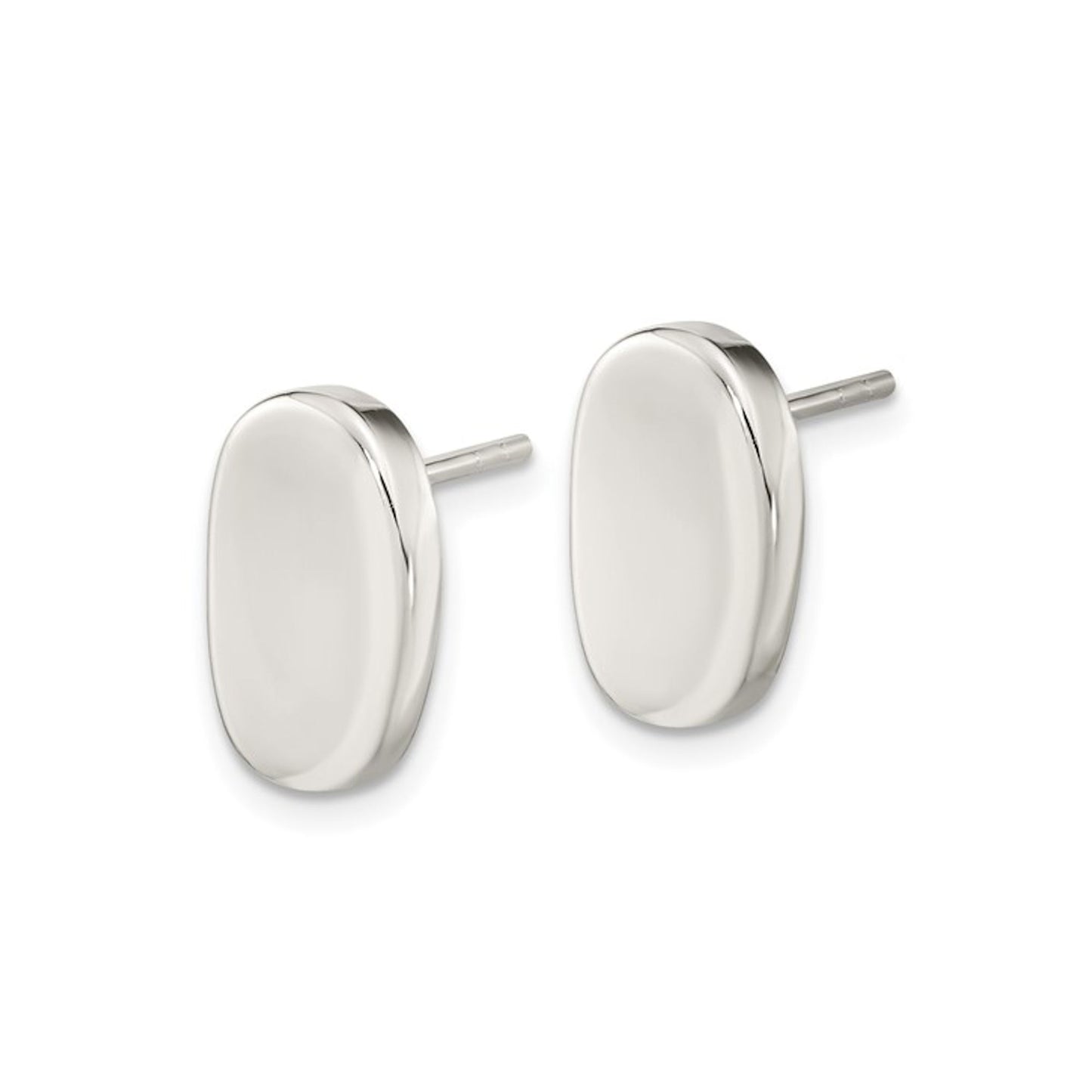 Plated Oval Earrings