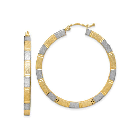 Diamond-cut Hoops