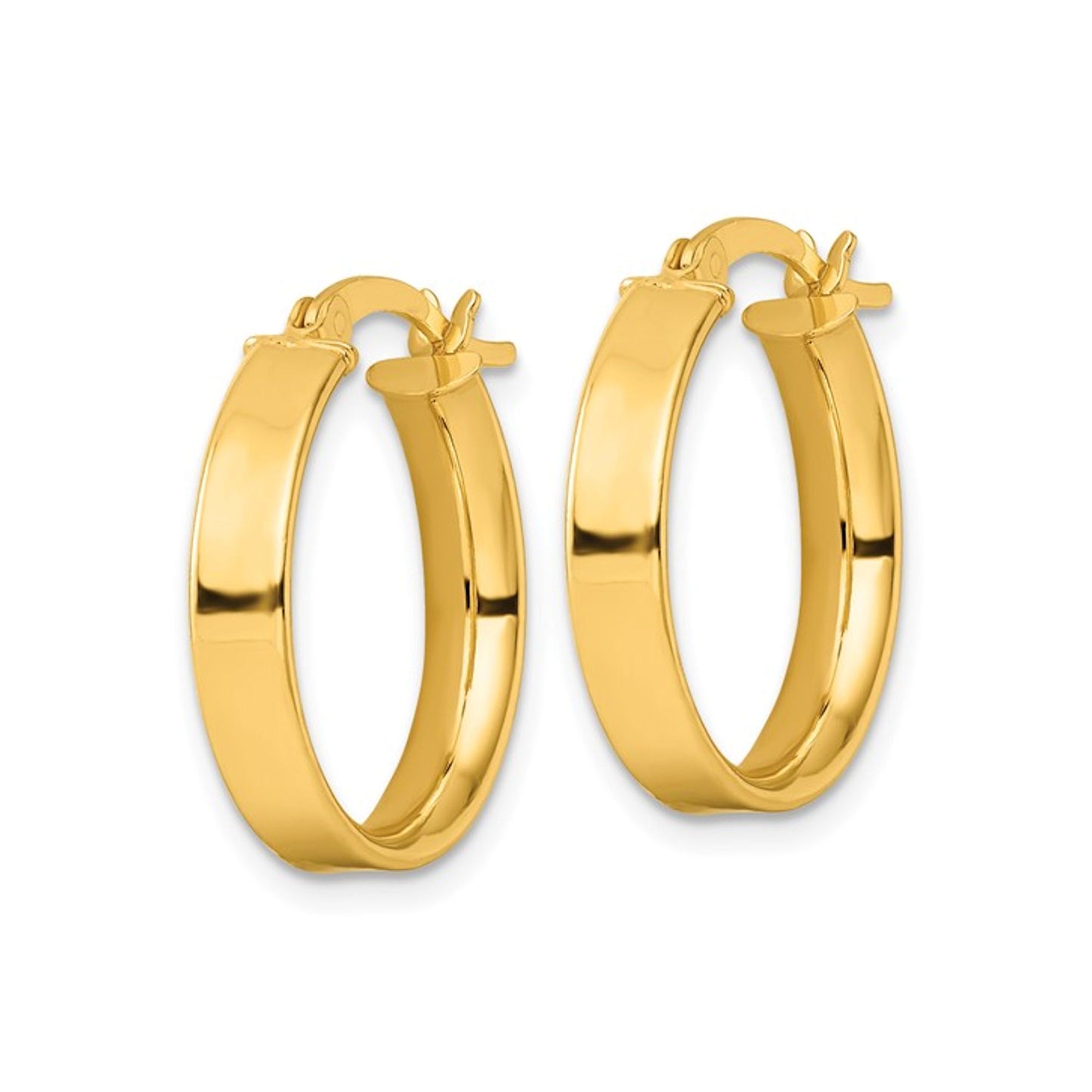 Flat Hoop Earrings