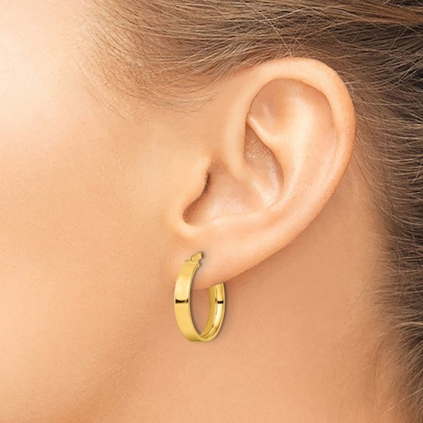 Flat Hoop Earrings