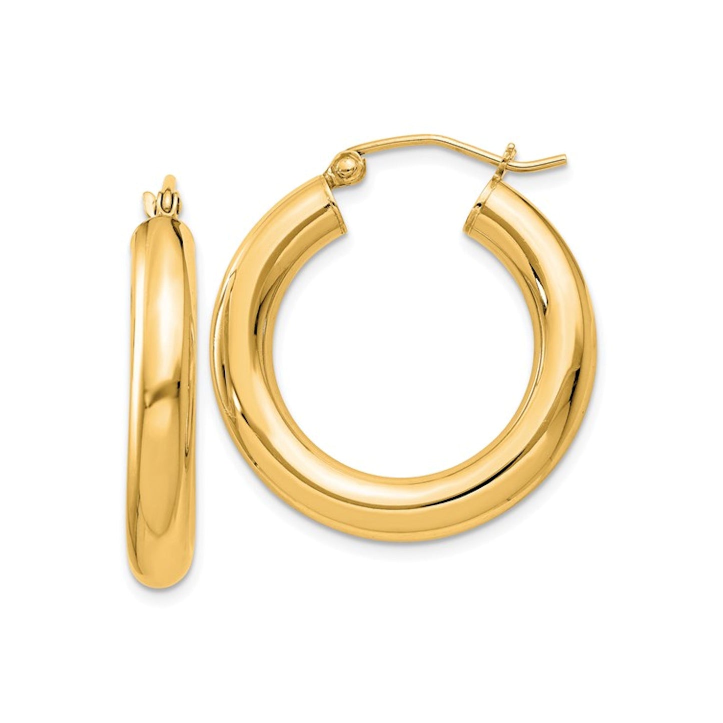 Round Hoop Earrings